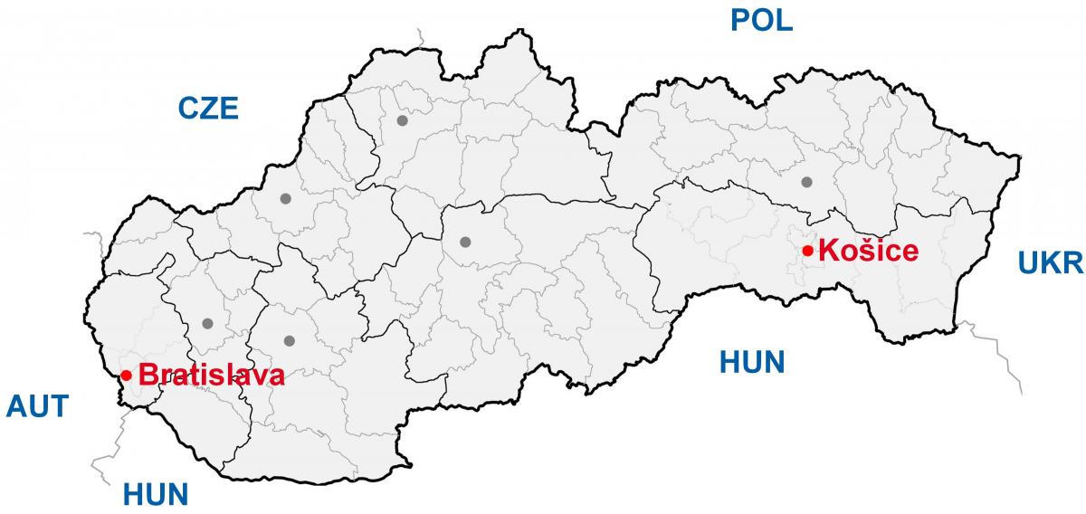 kart Kosice və Slovakiya