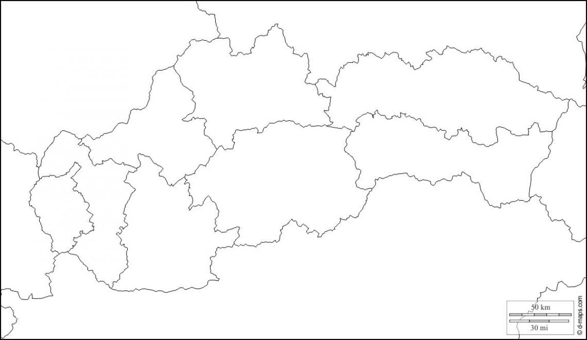 kart Slovakiya boş 
