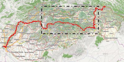 Turist xəritəsi Slovakiya