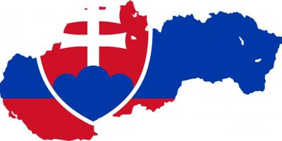 Kart Slovakiyanın bayrağı